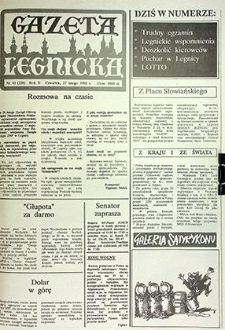 Gazeta Legnicka nr 41 (220), luty `92