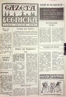 Gazeta Legnicka nr 64 (243), marzec `92