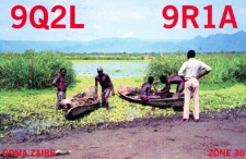 Karta QSL 9R1A : Zair