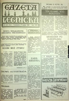Gazeta Legnicka nr 82 (261), kwiecień `92