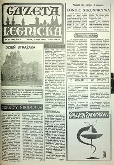 Gazeta Legnicka nr 87 (266), maj `92
