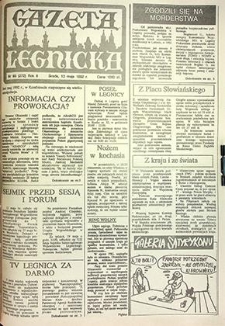 Gazeta Legnicka nr 93 (272), maj `92