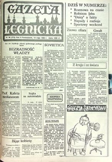 Gazeta Legnicka nr 96 (275), maj `92