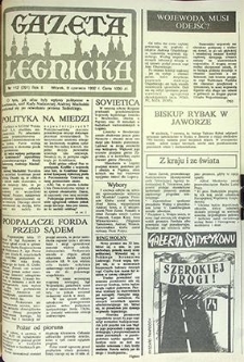 Gazeta Legnicka nr 112 (291), czerwiec `92