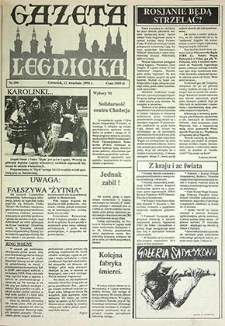 Gazeta Legnicka nr 106, wrzesień`91