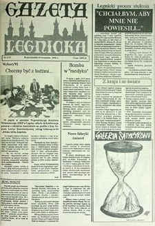 Gazeta Legnicka nr 113, wrzesień`91