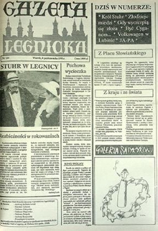 Gazeta Legnicka nr 124, październik`91