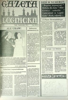 Gazeta Legnicka nr 125, październik`91