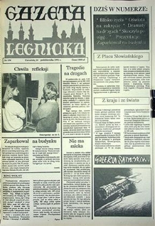 Gazeta Legnicka nr 136, październik`91