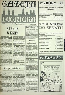 Gazeta Legnicka nr 139, październik`91