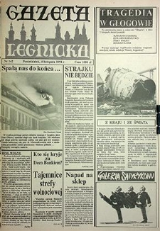 Gazeta Legnicka nr 142, listopad`91
