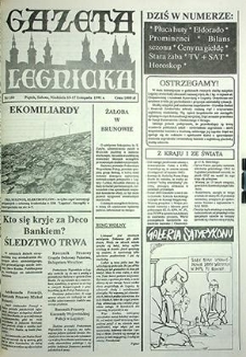Gazeta Legnicka nr 150, listopad`91
