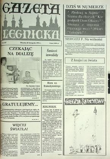 Gazeta Legnicka nr 157, listopad`91