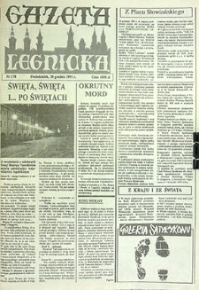 Gazeta Legnicka nr 178, grudzień`91