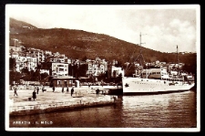 Karta pocztowa : Opatija, Abbazia, molo