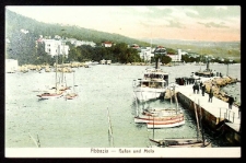 Karta pocztowa : Opatija, Abbazia, port i molo