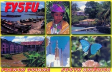 Karta QSL FY5FU : Gujana Francuska