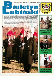 Biuletyn Lubiński nr 12 (128), grudzień 2000