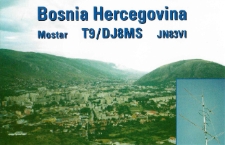 Karta QSL T9/DJ8MS : Bośnia i Hercegowina
