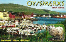 Karta QSL OY/SM6RXS : Wyspy Owcze : IOTA EU-018
