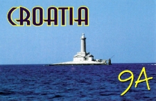 Karta QSL 9A/ON4CJK/P : Chorwacja