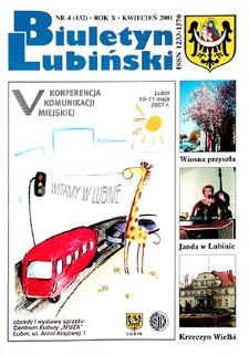 Biuletyn Lubiński nr 4 (132), kwiecień 2001