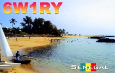 Karta QSL 6W1RY : Senegal