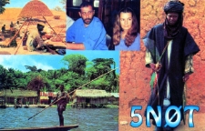 Karta QSL 5N0T : Nigeria