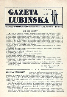 Gazeta Lubińska nr 16, styczeń `88