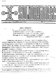 Solidarność nr 3, październik `80