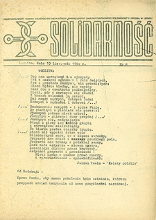 Solidarność nr 8, listopad `80