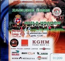 Zagłębie Lubin &ndash; Wisła Krak&oacute;w