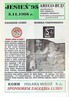 Jesień '95 : 5 listopada, Zagłębie Lubin – Siarka Tarnobrzeg