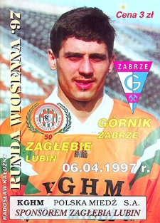 Runda wiosenna '97 : 9 kwietnia, Zagłębie Lubin – Górnik Zabrze