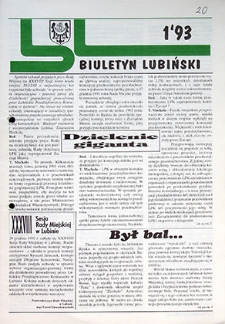 Biuletyn Lubiński nr 1, styczeń `93