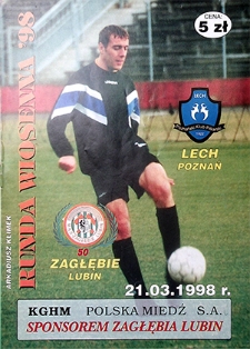 Runda wiosenna '98 : 21 marca, Zagłębie Lubin – Lech Poznań