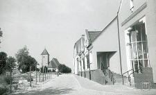 Ulica Pocztowa : fragment z wyburzoną pierzeją południową Rynku