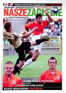 Nasze Zagłębie : Oficjalny program meczowy sezon 2008/2009, 22 sierpnia 2008