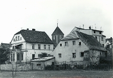 Ulica Górna : zabudowania mieszkalno-gospodarcze od ulicy Dąbrowskiego