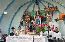 Zakłady G&oacute;rnicze &bdquo;Konrad&rdquo; w Iwinach : ostatnia msza przed likwidacją i zatopieniem kopalni