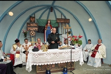 Zakłady G&oacute;rnicze &bdquo;Konrad&rdquo; w Iwinach : ostatnia msza przed likwidacją i zatopieniem kopalni