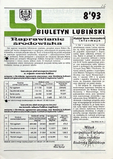 Biuletyn Lubiński nr 8, `93