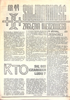 Solidarność Zagłębia Miedziowego nr 44, listopad `81