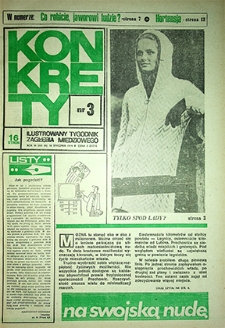 Konkrety nr 3 (88), styczeń `74