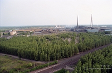 Obiekty przemysłowe z lotu ptaka : Huta Miedzi „Głogów”