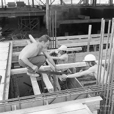 Huta Miedzi „Głogów II” podczas budowy