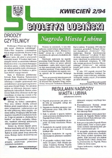 Biuletyn Lubiński nr 2, kwiecień `94