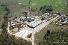 Zakłady Górnicze „Rudna” : szyb R-IX widziany z lotu ptaka