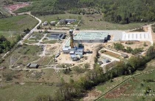 Zakłady Górnicze „Rudna” : szyb R-IX widziany z lotu ptaka