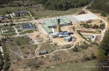 Zakłady Górnicze „Rudna” : szyb R-IX widziany z lotu ptaka